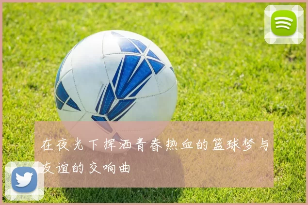 在夜光下挥洒青春热血的篮球梦与友谊的交响曲